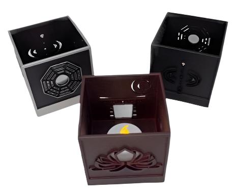 Shinto Lotus Torii Gate Meditative Shrine Asian Style Tea Lights
