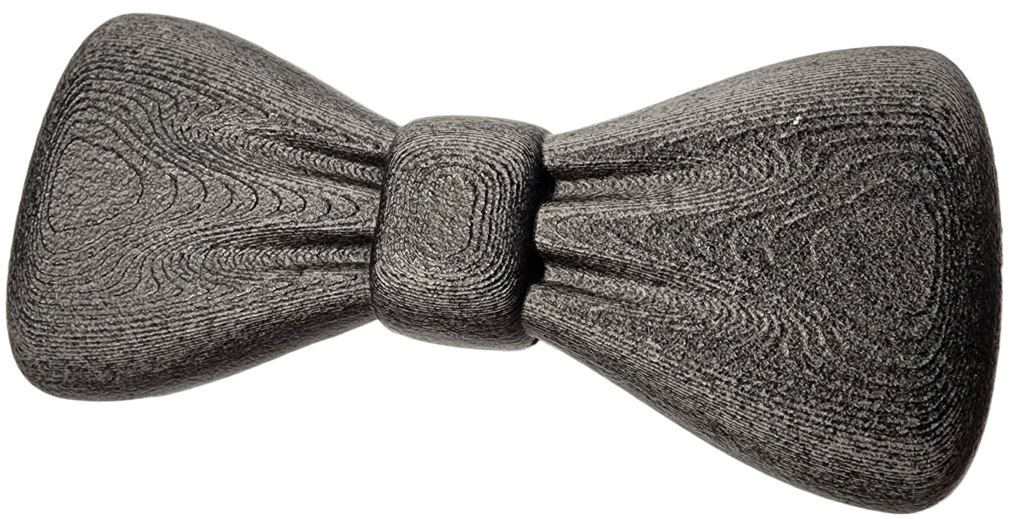 Whimsical Gothic Bowtie in 2 Styles! - Hexagonal Halloween Mesh or Solid Coffin Black