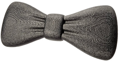 Whimsical Gothic Bowtie in 2 Styles! - Hexagonal Halloween Mesh or Solid Coffin Black