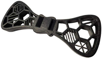 Whimsical Gothic Bowtie in 2 Styles! - Hexagonal Halloween Mesh or Solid Coffin Black