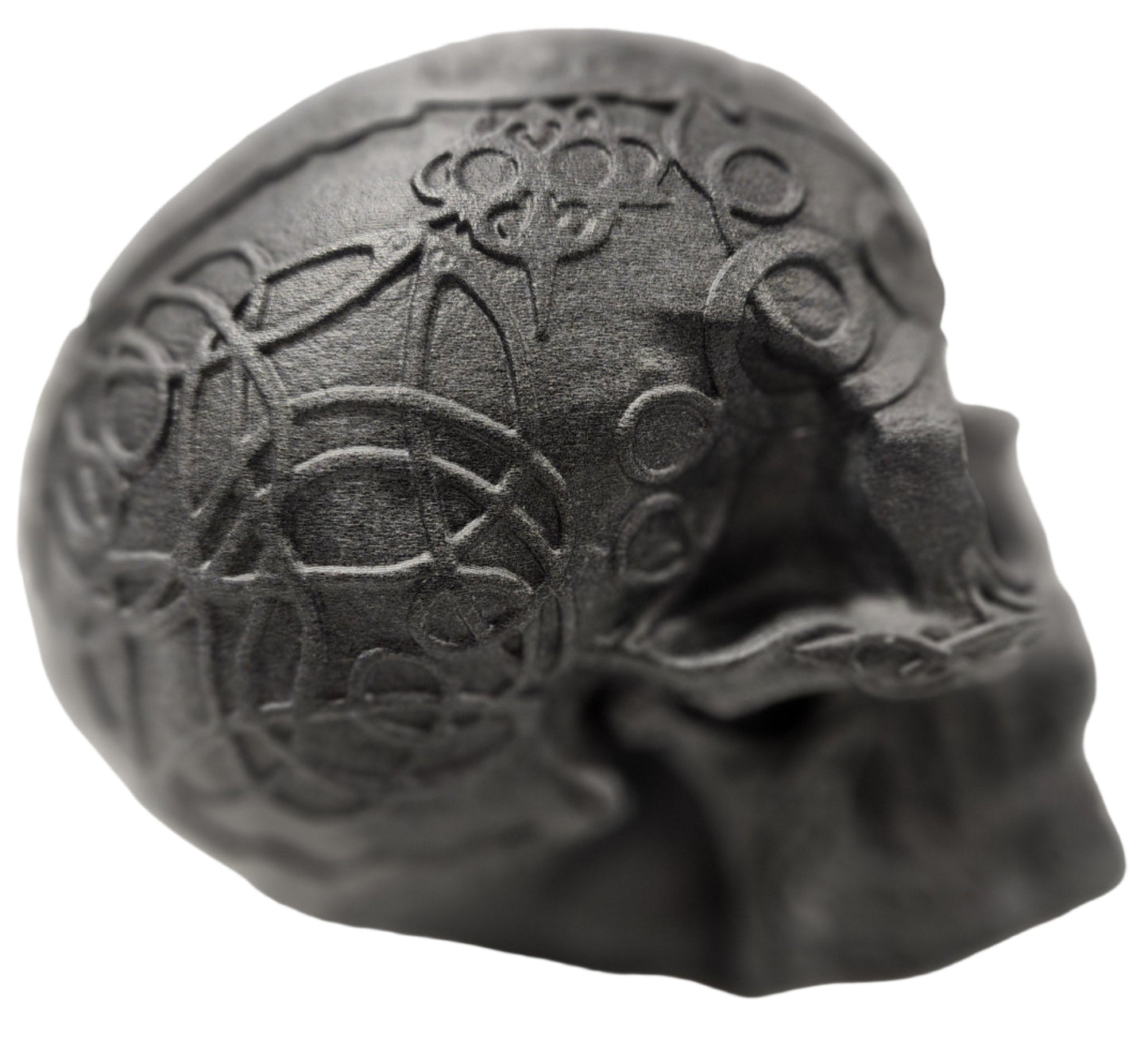 Intricate Celtic Knot Mystical Skull Statuette Bust - 1/2 Scale Paintable Miniature Model