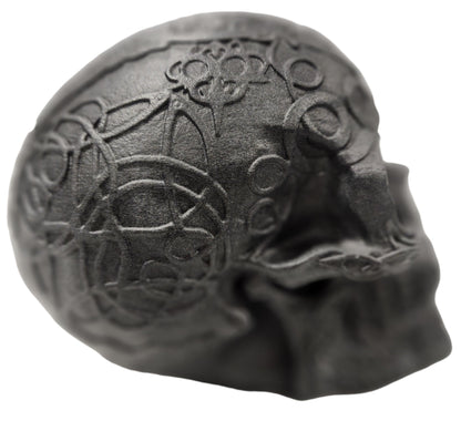 Intricate Celtic Knot Mystical Skull Statuette Bust - 1/2 Scale Paintable Miniature Model
