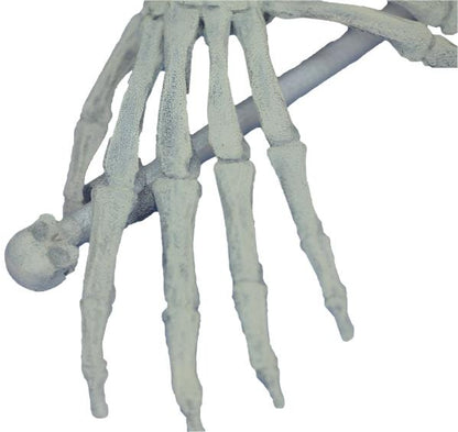 Memento Mori Open Skeleton Hands Hair Brooch & Skull Hairpin Needle Set