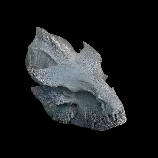 Grim Dragon Statuette Bust