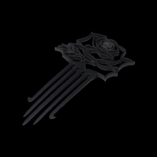 Timeless Rose Hair Brooch Pin
